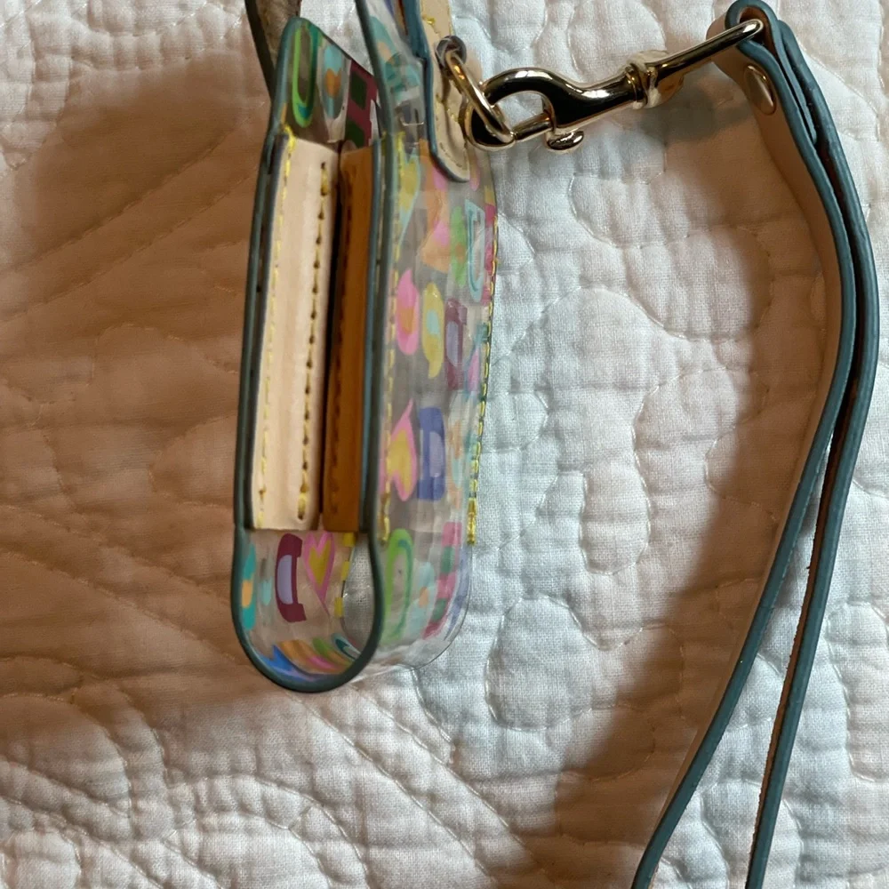 Dooney & Bourke Small PU Flip Phone Case Scribble Vintage Collector Item